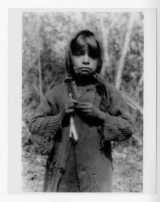 Photograph of a girl at Fort Albany