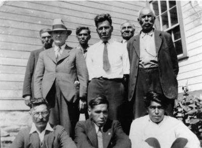 Photograph of the Wikwemikong council