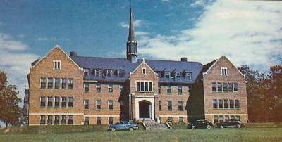 Photographic postcard of Shingwauk Hall