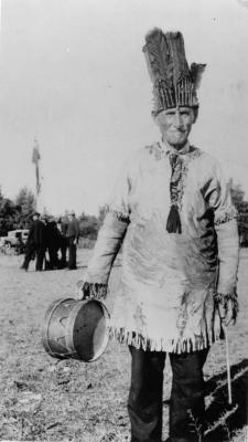 Photograph of Joemin Peltier at Wikwemikong