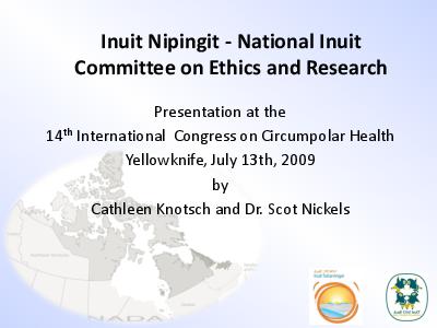 Inuit Nipingit : national Unit committee on ethics and research