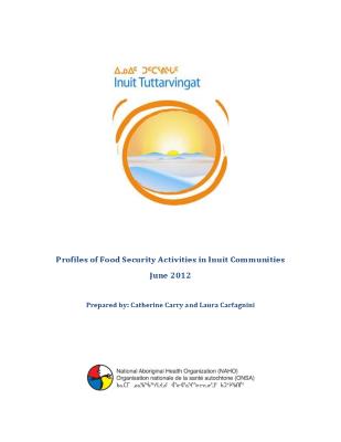Profiles of food security activities in Inuit communities