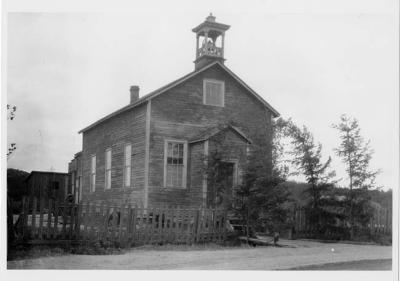 Photograph of a church or school at Cape Croker