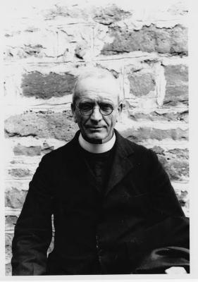 Photograph of an unidentified clergy member in Cape Croker