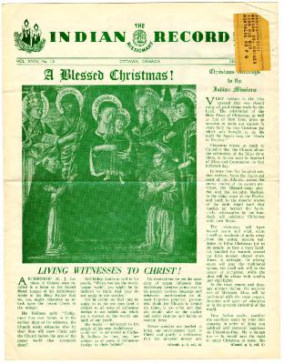 Indian missionary record