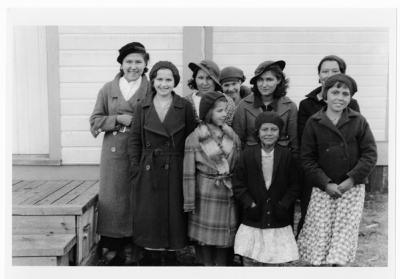 Photograph of a group of girls