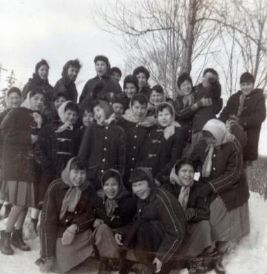 Group photographs of students and staff