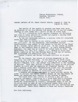 Annual letters of St. Peter Claver School