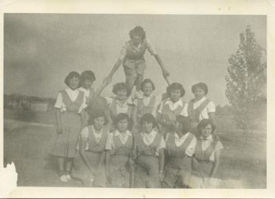 Photographs of girls at Spanish