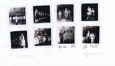 Photographs of students at ice carnival