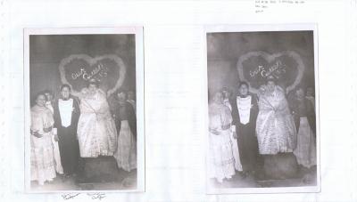 Photographs of students at ice carnival