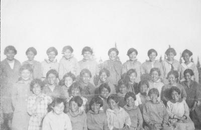 Photograph of a group of girls