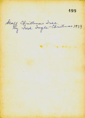 Photograph of staff Christmas tree