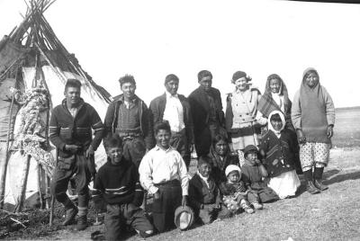 Photograph of Phil Cox and others