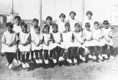 Photograph of first girl's class