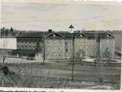 Photographs of school buildings and grounds