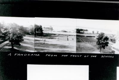 A panoramic view from the front of Shingwauk