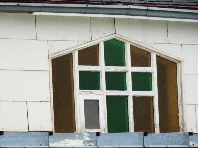 Photograph of St Anne's rectory window