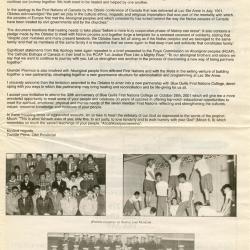 Blue Quills Indian Residential School anniversary newspaper