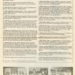 Blue Quills Indian Residential School anniversary newspaper