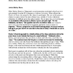 Children to Children, information wall panels and promotional write-up