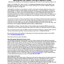 Walking With Our Sisters press releases