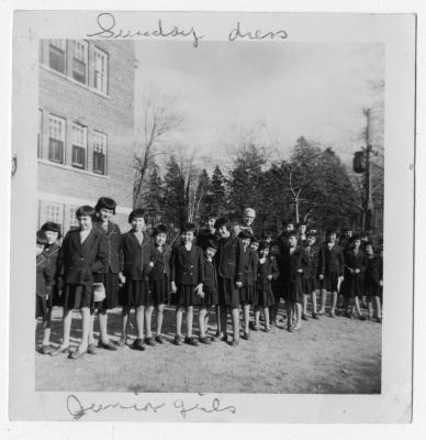 Photograph of Junior Girls in Sunday dress