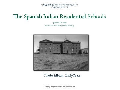 Spanish indian residential schools early years photo album