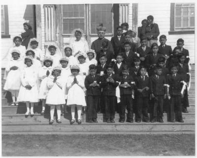 Photograph of confirmation students