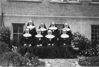 Photograph of a group of nuns at Lejac Indian Residential School