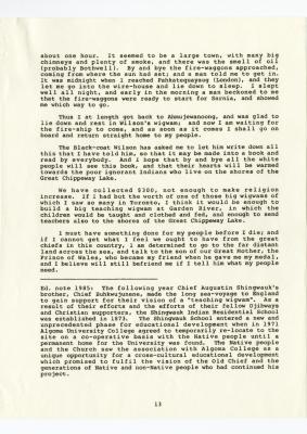 Little Pine's journal: the appeal of a christian Chippeway chief on behalf of his people