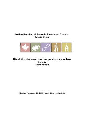 Media clips about residential schools