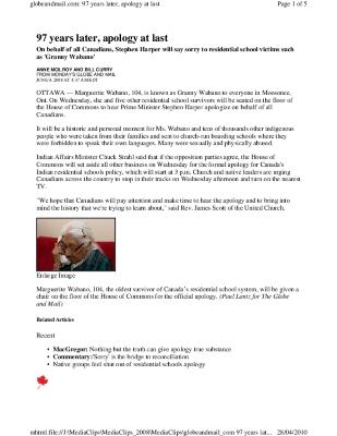 97 years later apology at last